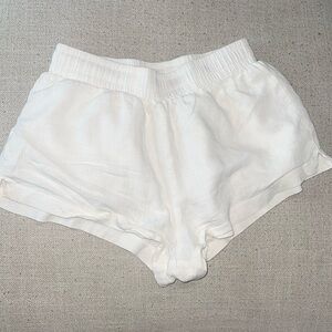Princess Polly White linen shorts